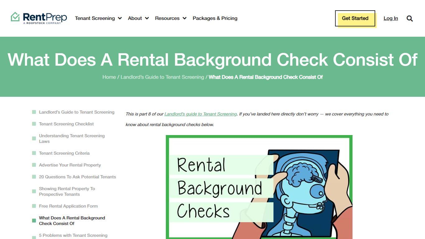 What Does A Rental Background Check Consist Of - RentPrep